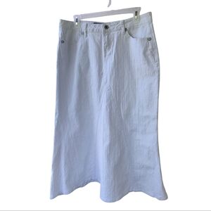 Be Girl Chic White A-Line Denim Skirt